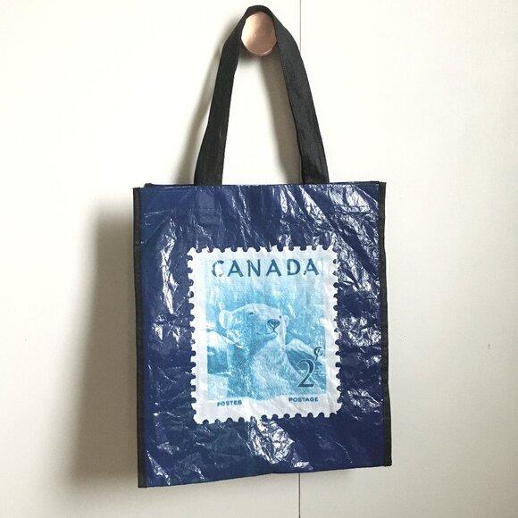 Canada Post 'Polar Bear Postage' Reusable Bag - Picture 2 of 8
